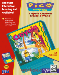Crayola Crayons: Create a World Sega Pico US box art